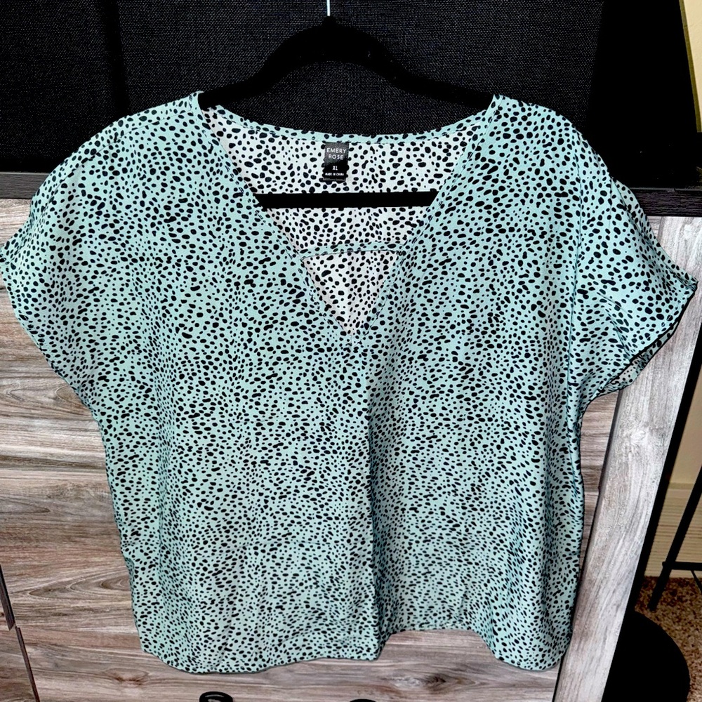 NWOT Teal Blouse